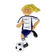thumbnail image 4 of Personalized Soccer Ornament 2024 Female Blonde Player in Blue Uniform 1 Count - Ornaments by Elves, 4 of 10