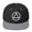 Black/ Silver, variant on AA NA lg Circle Triangle White Logo Clean Sober 12-step Recovery Support Gift Modern Snapback Hat (Red)