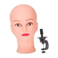 thumbnail image 4 of Bunblic Female Wigs Head Mannequin Hat Display Rack Multipurpose Hairpieces Show Professional Realistic Cap Display Stand Cap Holder With Makeup, 4 of 8