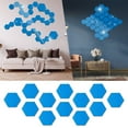 thumbnail image 2 of JDEFEG 24 s Removable Acrylic Mirror Setting Wall Sticker Decal for Home Living Room Bedroom Hexagon Acrylic Diy Wall Sticker 3D Stereo Home Decor with Adhesive On Mirror Tiles Octagon Blue, 2 of 7