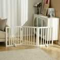thumbnail image 2 of Puerta para mascotas VEVOR, independiente, madera, 4 paneles, 60 cm x 60 cm, color blanco, 2 of 9