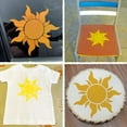 thumbnail image 6 of 14 Inch Large Sun Stencil for Painting on Wood Tangled Sun Stencil for Crafts Reusable Stencils Templates for Wood Canvas Wall Furniture Home Decor (Sun4), 6 of 7