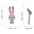thumbnail image 3 of XEOVHV Easter Bunny WiperTag with Decal, Easter Rabbit With Carrot Wiper Stickers, WiperTag with Decal for Rear Vehicle Wiper Blade, 3 of 6