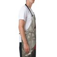 thumbnail image 3 of Lsque Dark Red Hooded Girl Waterproof Apron Chef Aprons for Men Heavy Duty Chemical Work Apron Extra Long Grilling Aprons with Adjustable Bib Apron, 3 of 9