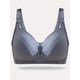 thumbnail image 4 of Women's Stripe Graphic Elastic Front Buckle Maternity Nursing Bra, Breastfeeding Bra Underwear, 4 of 5