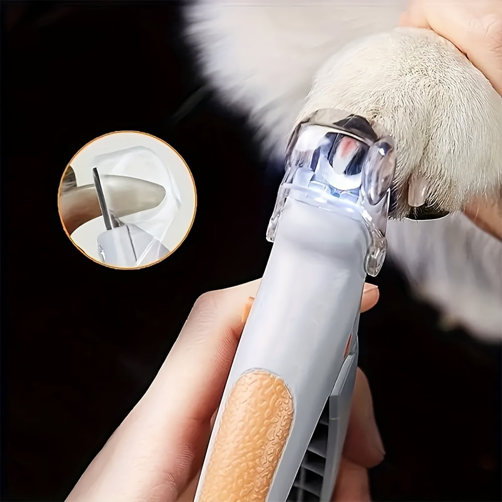 LED Pet Nail Clipper 1/2pcs with Ergonomic Non-slip Handle - Precise Cat & Dog Nail Trimmer for Safe, Easy Grooming - Essential Pet Care Supply