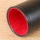 thumbnail image 2 of FELTECHELECTR 1 caja de dados de cuero sintético, tazas de dados silenciosas, suministros para juegos de entretenimiento, vasos de almacenamiento de dados para KTV Bar con 4 dados rojos transparentes., 2 of 7