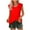 B-Red, variant on GERsome Women's Cap Sleeve Tank Tops U Neck Spring Summer T-Shirt Casual Workout Solid Color Tee Shirts S-3XL