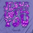 thumbnail image 3 of Blessed Girl Womens T-Shirt Jesus Loves You Groovy, 3 of 6