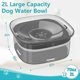 thumbnail image 2 of Bebedero para perros de 78 oz (aprox. 1984,5 gramos). Bebedero antiderrames, de viaje, de alimentación lenta y a prueba de derrames, fuente de agua de 2 litros para perros y gatos., 2 of 5