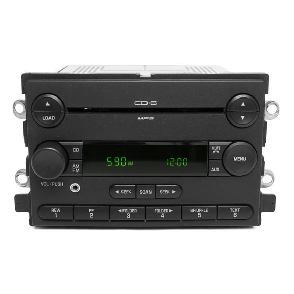 Restored 2005 Ford Freestyle OEM AM/FM Radio 6 CD Player w Auxiliary Input 5F9T-18C815-HB (Refurbished)
