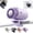 Purple, variant on 2026 Car Clip On Air Conditioner Fan with 16°C Semiconductor Cooling Chips, 199 Speeds Adjustable & LED Display 360° Rotation, Portable Personal Cooler for Office,Umbrella,Bike,Beach