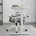 Welax Foldable Office Chair with Footrest, Ergonomic High Back Mesh