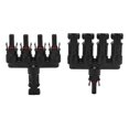 thumbnail image 4 of Solar T Connector, Long Life Span Solar Y Branch Connector IP68 Waterproof 2Pcs Weather Resistance Strong Conductivity  For Charging Station, 4 of 8