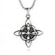 thumbnail image 3 of Collar de nudo de bruja Vintage para hombres y mujeres, colgante de símbolo de Wicca pagano, nudo mágico de acero inoxidable, regalos de joyería celta, 3 of 4