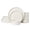 Ivory White(12pcs), variant on ALOFMO Stoneware Dinnerware Sets, Plates and Bowls Sets, Dish Set for 4, 12 Piece Dinner Set, Plate Sets for Kitchen, White