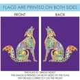 thumbnail image 5 of Toland Home Garden Animal Spirits- Howling Wolf Indigenous Howling Wolf Flag Double Sided 28x40 Inch, 5 of 5