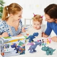 thumbnail image 2 of LingStar Dinosaur Toys for Kids, Magnetic STEM Dinosaur Roars & Lights Toy, with DIY Kit, 2 of 9