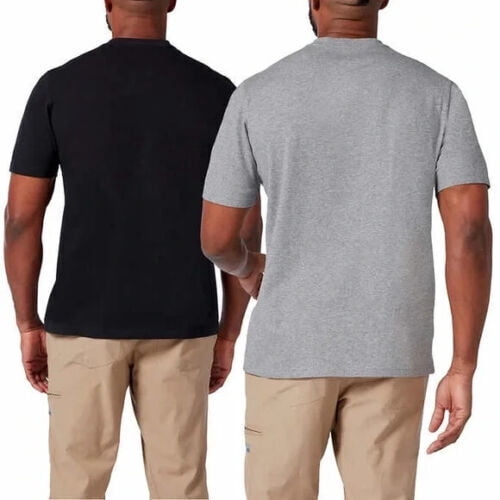 Rugged Elements Men's 2-Pack Classic Comfort Fit Short Sleeve Work Tee Shirt 3XL