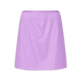 thumbnail image 4 of Women's Tennis Skirts,Clearance High Waisted Solid Color Plus Size Skort Trendy Comfy Dailywear Workout Running Sports Skirts,,XL, 4 of 6