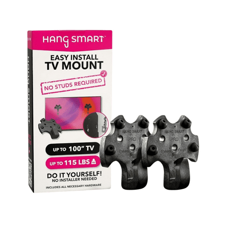 HangSmart NO STUD TV Mount | Holds up to 115 LBS and up to 100" TV