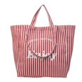 thumbnail image 1 of Comestibles Compras Mano Informal Lona A Rayas Playa Suave para El Fin Semana, 1 of 9