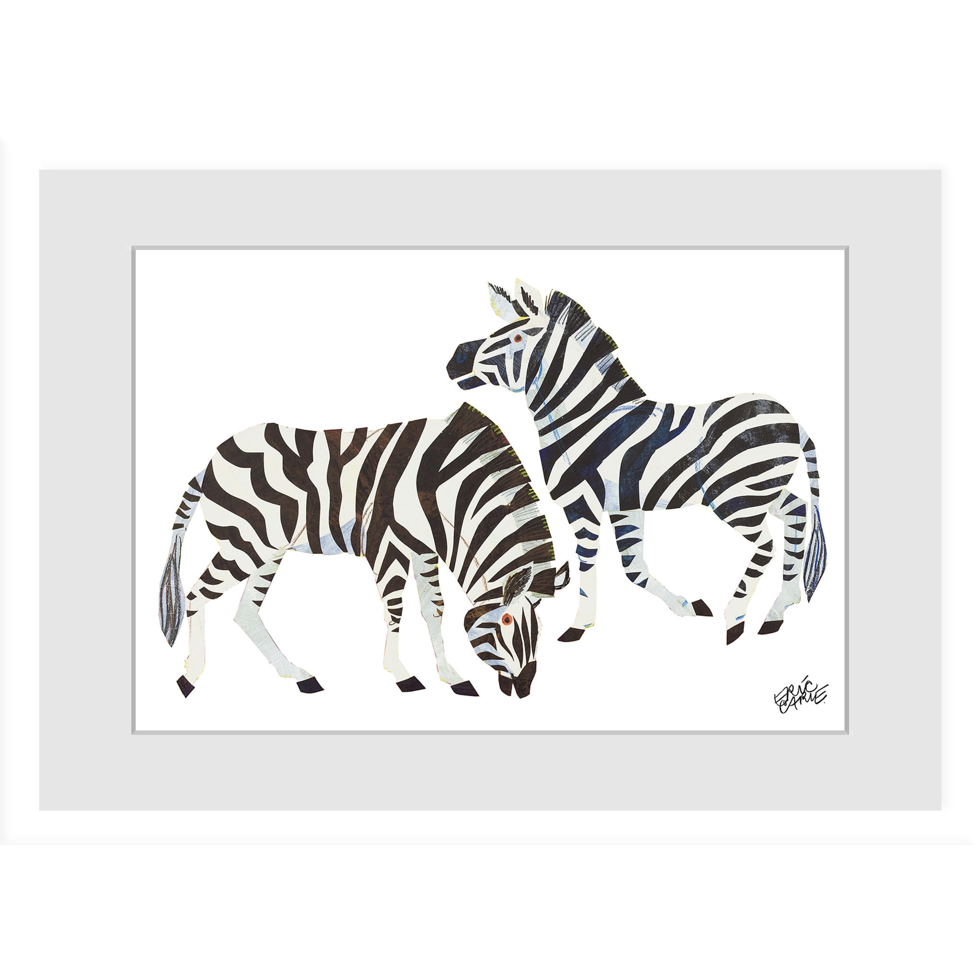 Eric Carle Zebras 2 Framed Art Print