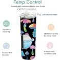 thumbnail image 3 of Colorful Mushroom Skinny Tumblers with Lids and Straws 20 OZ, Double Wall Vacuum Cute Slim Coffee Tumbler for Mushroom Lovers, 3 of 6