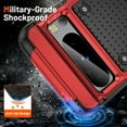 thumbnail image 2 of Dteck Shockproof for Google Pixel 8 Case Military Grade Drop Tested Heavy Duty 3 in 1 Hybrid Hard Back & Soft Edge Slim Protective Case,red, 2 of 7