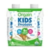 Orgain Kids Organic Grass Fed Protein Nutritional Shake, Vanilla- 8g Protein, 8.25oz, 4pk