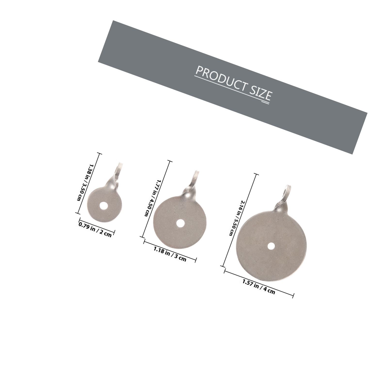Hemobllo 6pcs Steel Gong Target Hanger Archery Target Stainless Steel Circular Outdoor Shooting