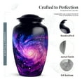 thumbnail image 2 of MUKTIVE Star Galaxy Memorial Urns for Couple Ashes Male & Female, Large Blue Urn for Adult Ashes Husband and Wife, Unique Urns for Funeral, Human Remains Cremation Urn for Mother, 10 Inch, 2 of 7
