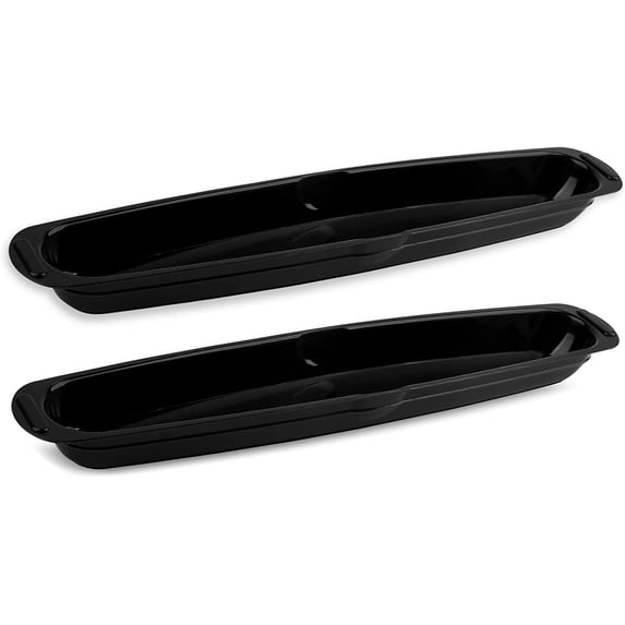 2 Pack George Foreman Grill Oil Grease Catcher Drip Tray Pan Replacement part - 14.5"