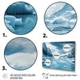 thumbnail image 3 of Designart "Wonderment at the Glacial Landscape" Landscapes Floater Framed Wall Art Living Room, 3 of 7