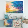 thumbnail image 3 of Designart 'Sunset In Autumnal Forest Landscape' Traditional Framed Art Print, 3 of 4
