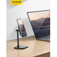 thumbnail image 6 of Lamicall Cell Phone Stand for Desk - Adjustable Mobile Phone Holder for Desktop fit 4-10'' Cellphone and Tablet - DP02 Black, 6 of 8