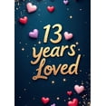 thumbnail image 5 of LUUFILx 13th Anniversary Celebration Backdrop Banner Heart Decor Perfect for Party Decorations Loved Years Special Event Supplies Backdrop Background Decor, 5 of 9