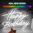 thumbnail image 4 of Y YUNHSOM Happy Birthday Neon Signs for Party Decor Dimmable LED Neon Light for Wall Decor Backdrop Birthday, 4 of 8