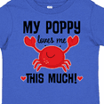 thumbnail image 4 of Inktastic My Poppy Loves Me Grandchild Boys or Girls Toddler T-Shirt, 4 of 5