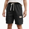 thumbnail image 2 of NOLDARES Toddler Boys Athletic Basketball Shorts Baby Boy Soccer Shorts Summer Clothes for Holiday(Black,4-5 Years), 2 of 5