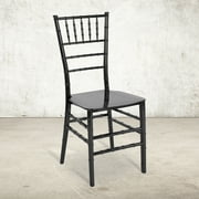 Flash Furniture Hercules Series Adult Size Resin Stacking Chiavari Chair, Black