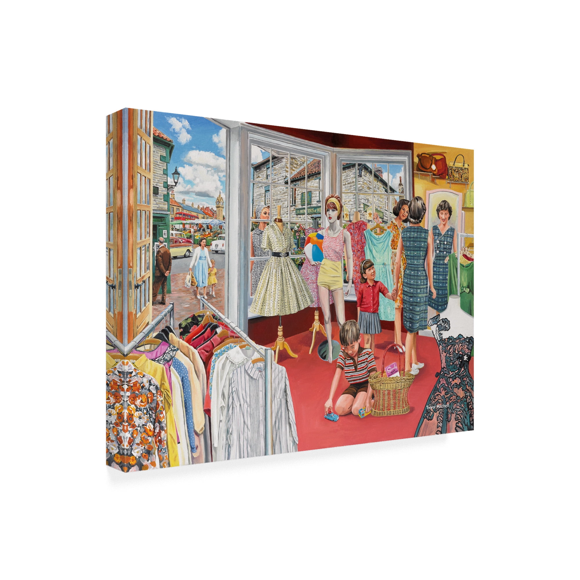 Trademark Fine Art 'In The Boutique' Canvas Art by Trevor Mitchell
