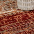 thumbnail image 5 of BNM Rustic Farmhouse Striped Indoor Area Rug, 5' x 8', Brown, 5 of 7