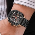 thumbnail image 3 of MEGIR Luxury Men Stainless Steel Watch Fashion Business Quartz Wristwatch Luminous Chronograph Clock, 3 of 8