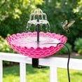 thumbnail image 5 of Uklsqma Outdoor Solar Bird Bath Fountain for Backyard Garden Courtyard, Metal Basin with Solar Panel Power Cord, Mini Flowing Water Feature, 1 Piece, 5 of 5