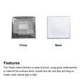 thumbnail image 4 of Unique Bargains Acrylic Flat Back Rhinestones Square Artificial Gemstone for Crafts Face Painting Jewelry Making Gray, 4 of 5