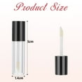 thumbnail image 2 of Trianu 20Pcs Empty Lip Gloss Tubes with Wand Lip Gloss Containers Cute 0.1oz /3ml Clear Refillable Lipgloss Making Supplies Kit for DIY Makeup(Black), 2 of 7
