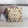 thumbnail image 6 of Beige And Brown Modern Art Geometric Pillow Covers,Beige And Brown Modern Art Geometric Throw Pillow Covers 24"×24" ,Living Room Sofa Couch Pillow Covers,Decorative Pillow Covers, 6 of 7