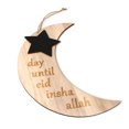 thumbnail image 1 of Colgante de madera Eid Mubarak Decoración sala de estar Ramadán Decoraciones DIY adornos de madera para el partido musulmán Regalos de vacaciones 2 piezas Noticed HA011759-00, 1 of 7