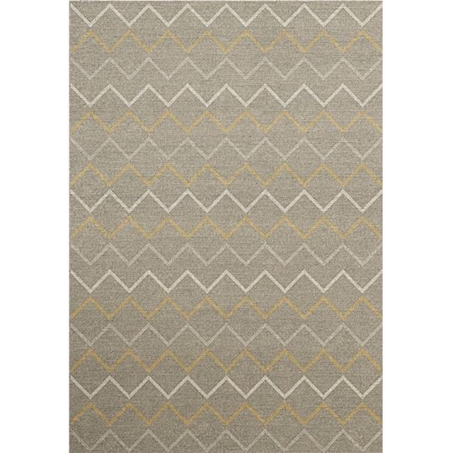 Dynamic Rugs SW249880970 Tapis de Zone Silvia 2 Pi. X 3 Pi. 11 Po. - Gris & Or
